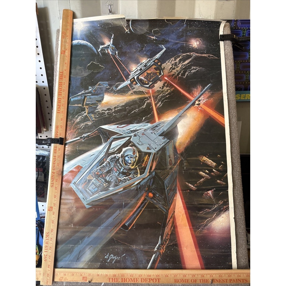 Vintage 1979 Intercosmic Combat by Dan Goozee 1979 23x33.75"